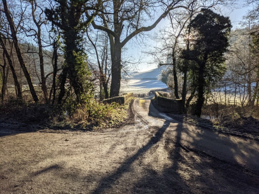 Lyepole valley in frost - AP from Wirral